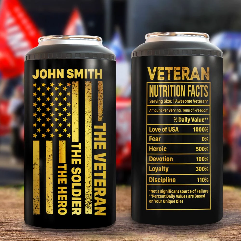 The Veteran The Soldier The Hero Cooler Tumbler Personalized Gift HO82 891076 - Image 3