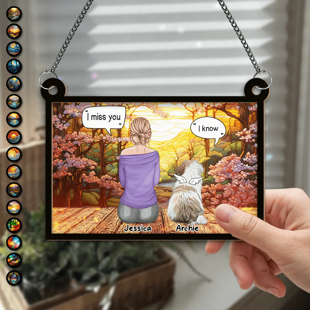They Still Talk About You Window Hanging Memorial Suncatcher Ornament Personalized Gift HO82 891158 - Image 4