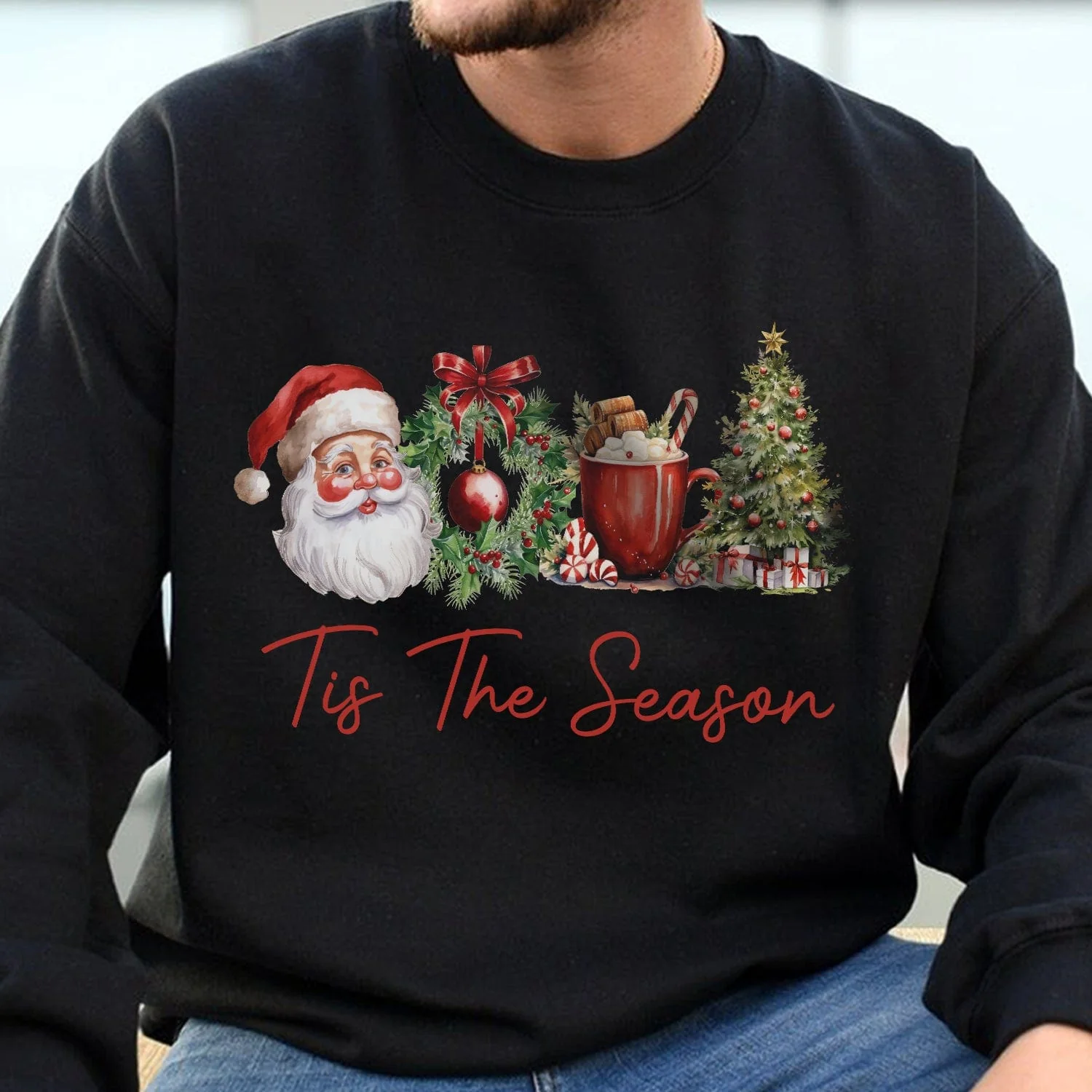 Tis The Season Christmas Sweatshirt HO82 893210 - Image 3