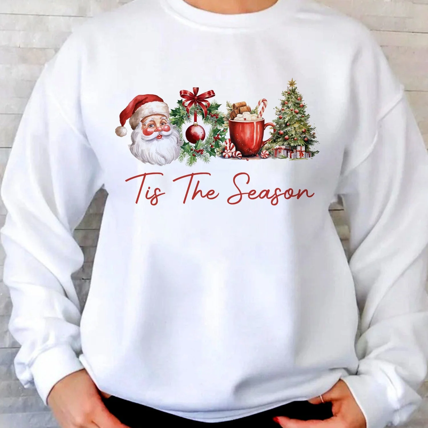Tis The Season Christmas Sweatshirt HO82 893210 - Image 4