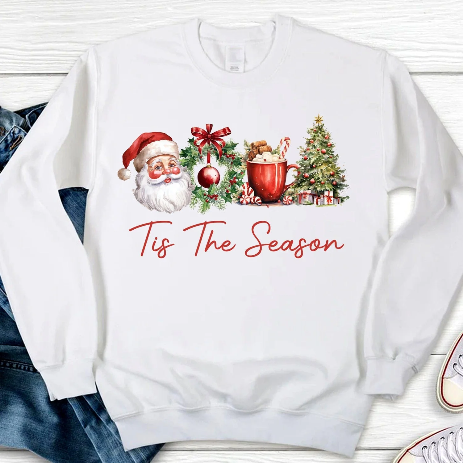 Tis The Season Christmas Sweatshirt HO82 893210 - Image 7