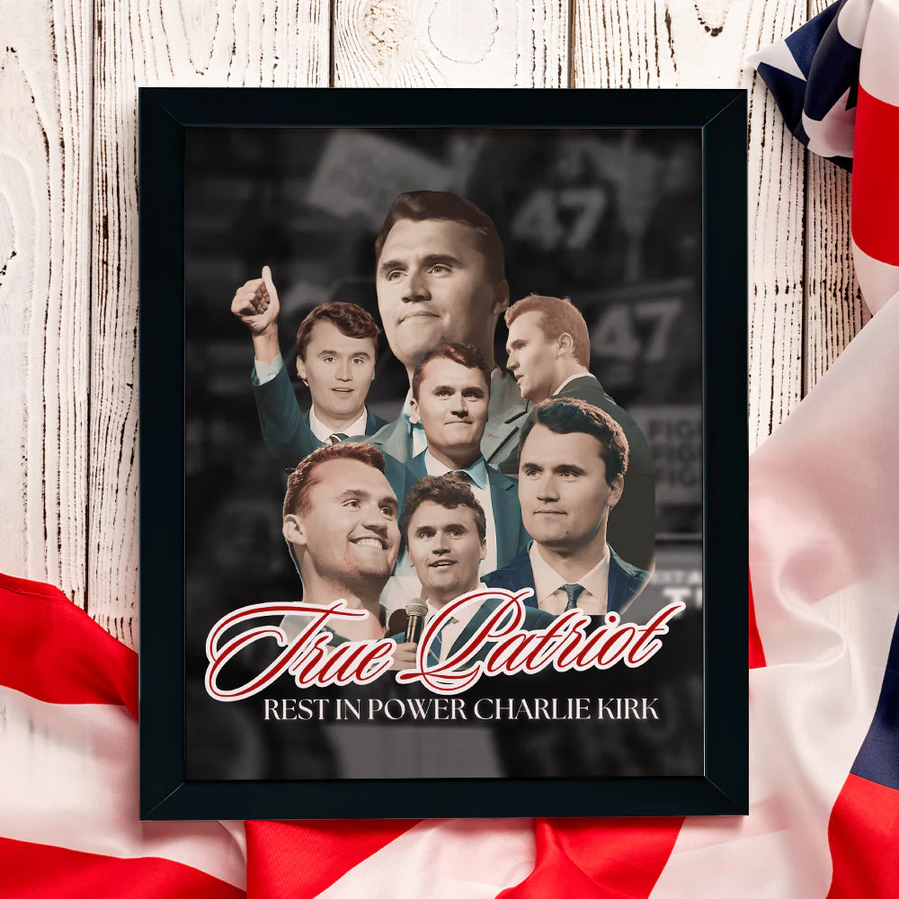 True Patriot Rest In Power Charlie Kirk Picture Frame HO82 65816 - Image 3