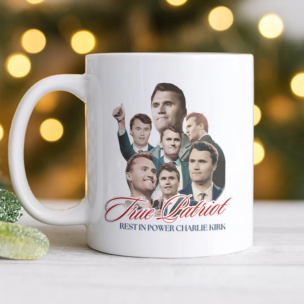 True Patriot Rest In Power Charlie Kirk White Mug HO82 65812 - Image 3