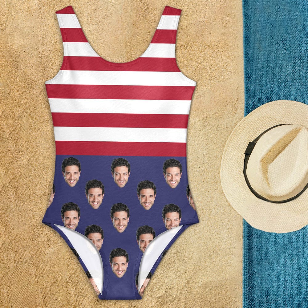 Upload Face Photo With Flag Pattern Swimsuit TA29 889202 - Image 3