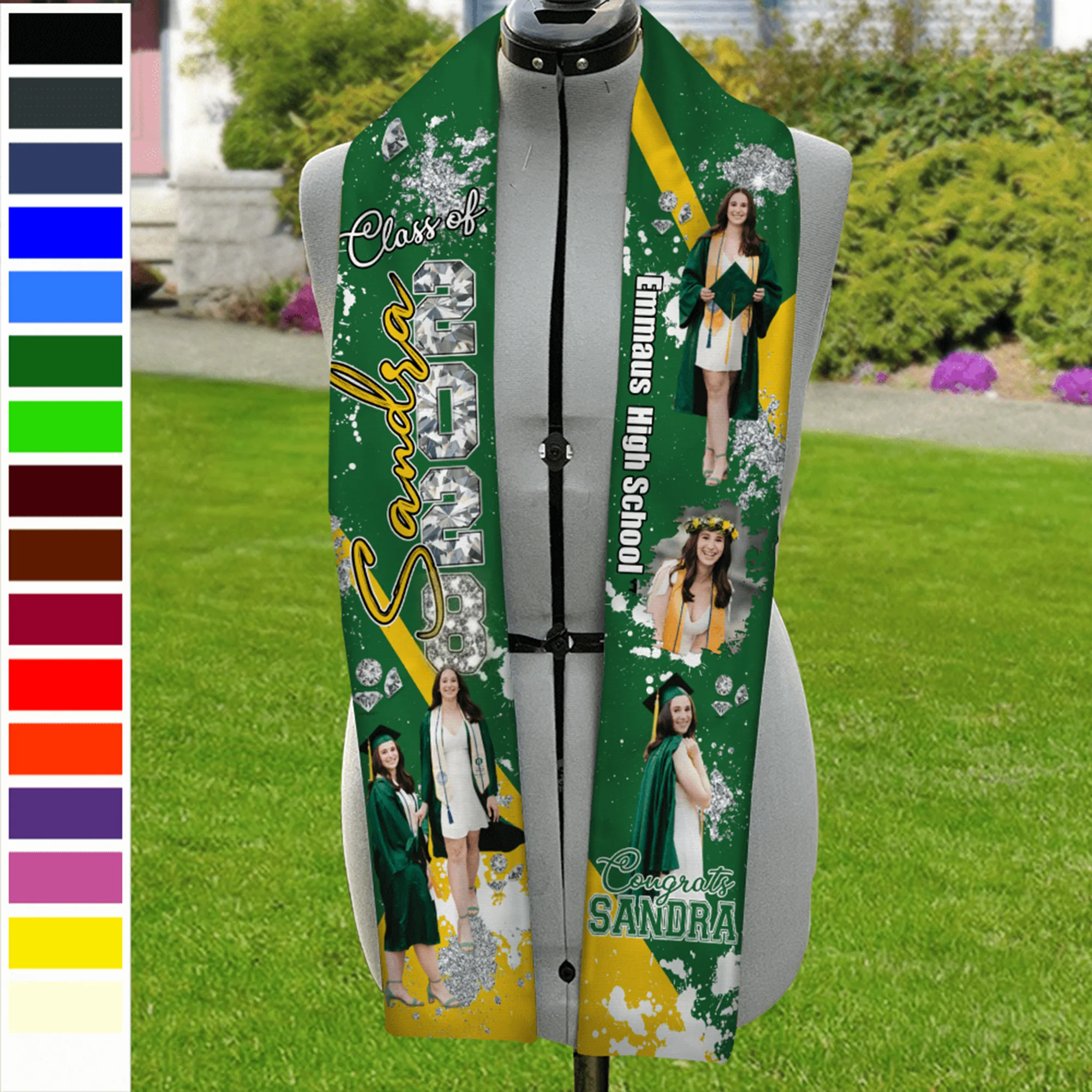 Upload Photo Class Of 2026 Congratulations Graduation Gift Stoles N369 890186 - Image 8