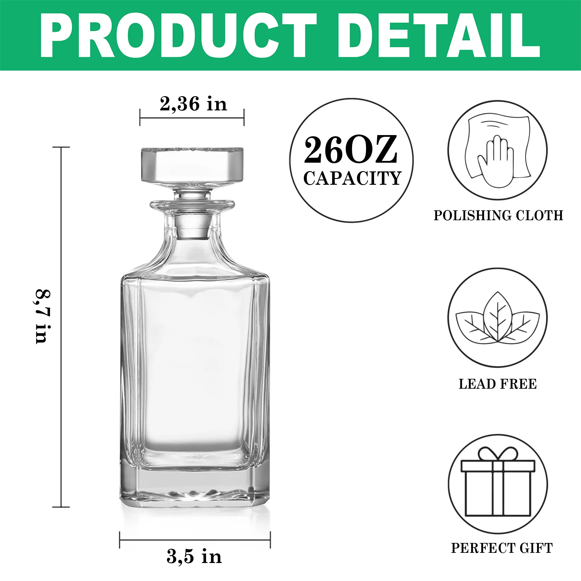 USA 250th Anniversary 250 Years of Freedom America Decanter HO82 894532 - Image 7