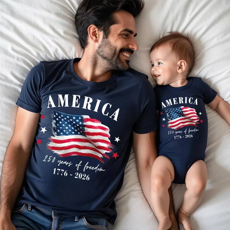 USA 250th Anniversary Independence Day Bright Shirt HO82 902682 - Image 2