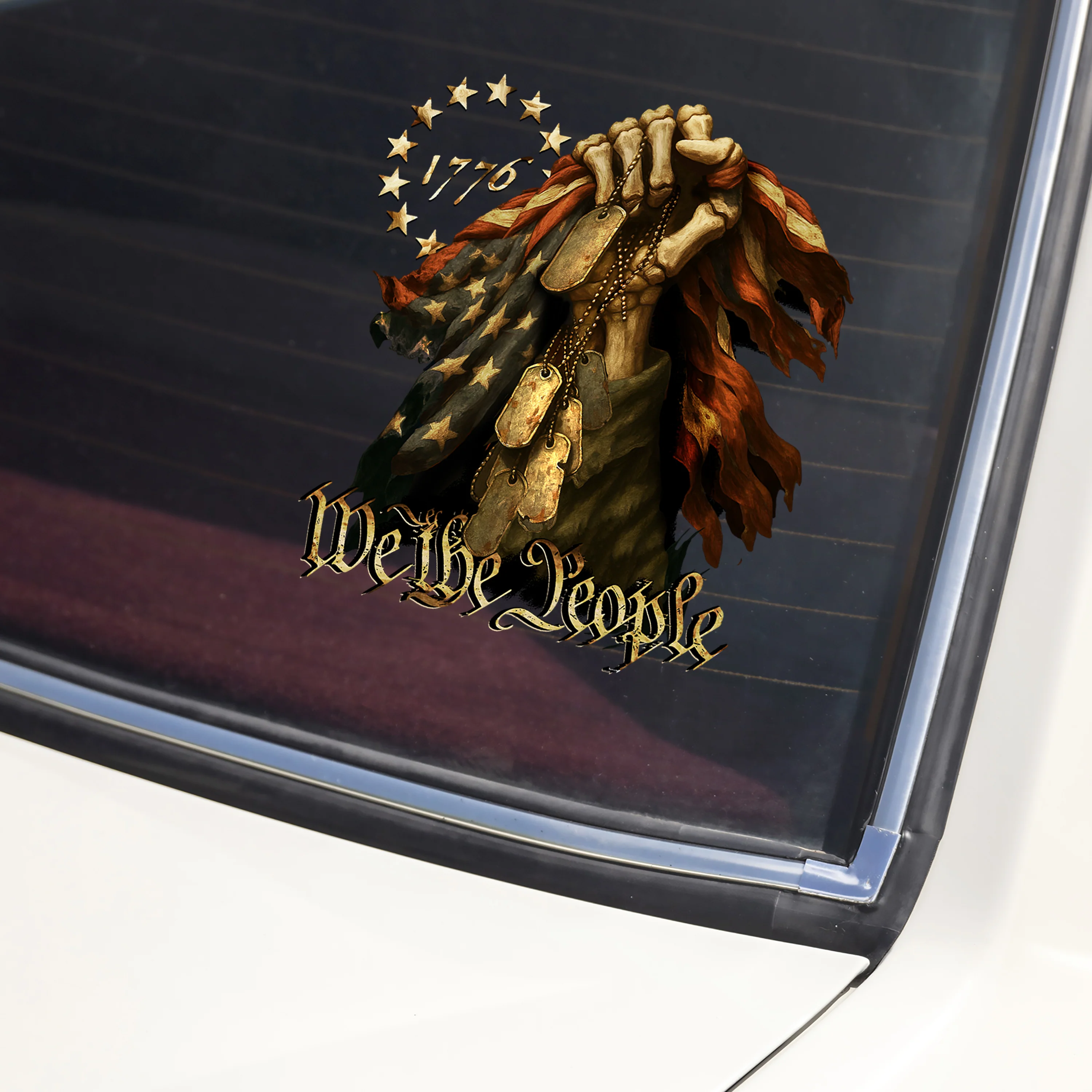 We The People - Bone Hand Decal Sticker HO82 900448 - Image 3