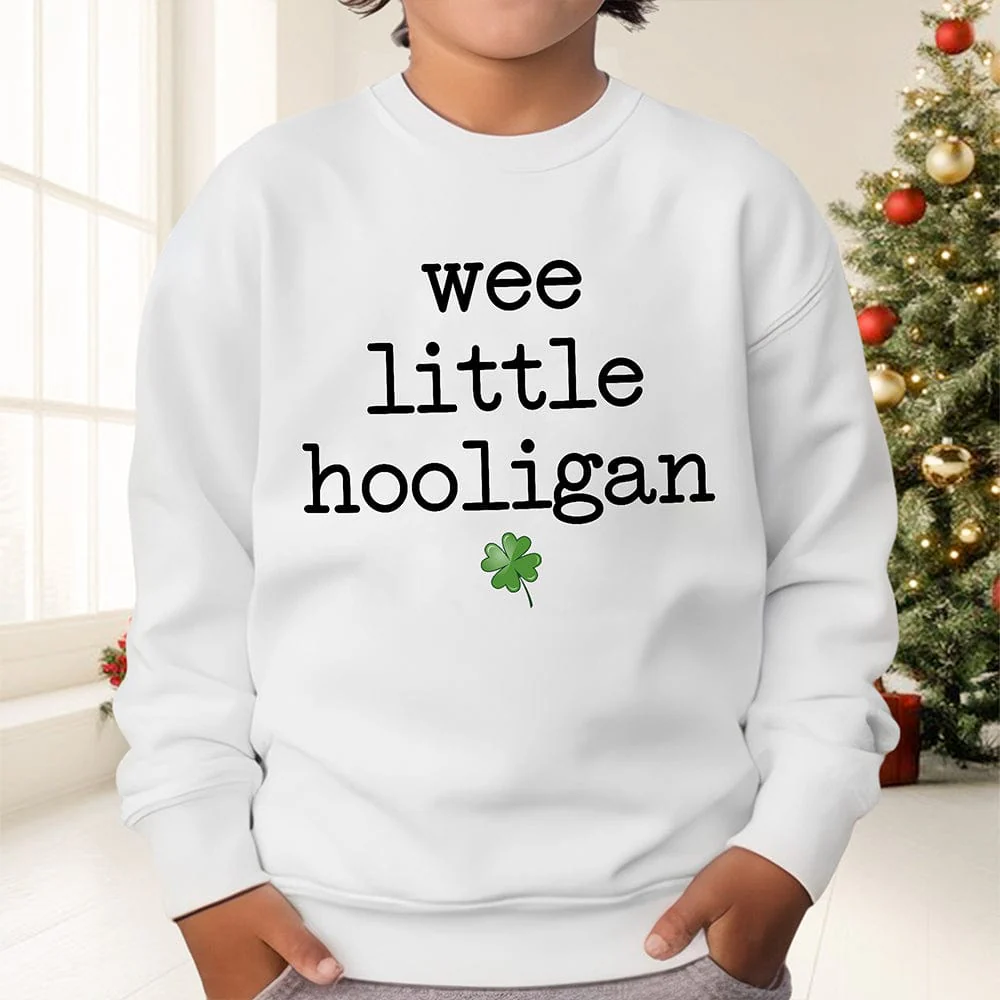 Wee Little Hooligan St Patrick's Day Kid Size Shirt HO82 893408 - Image 10