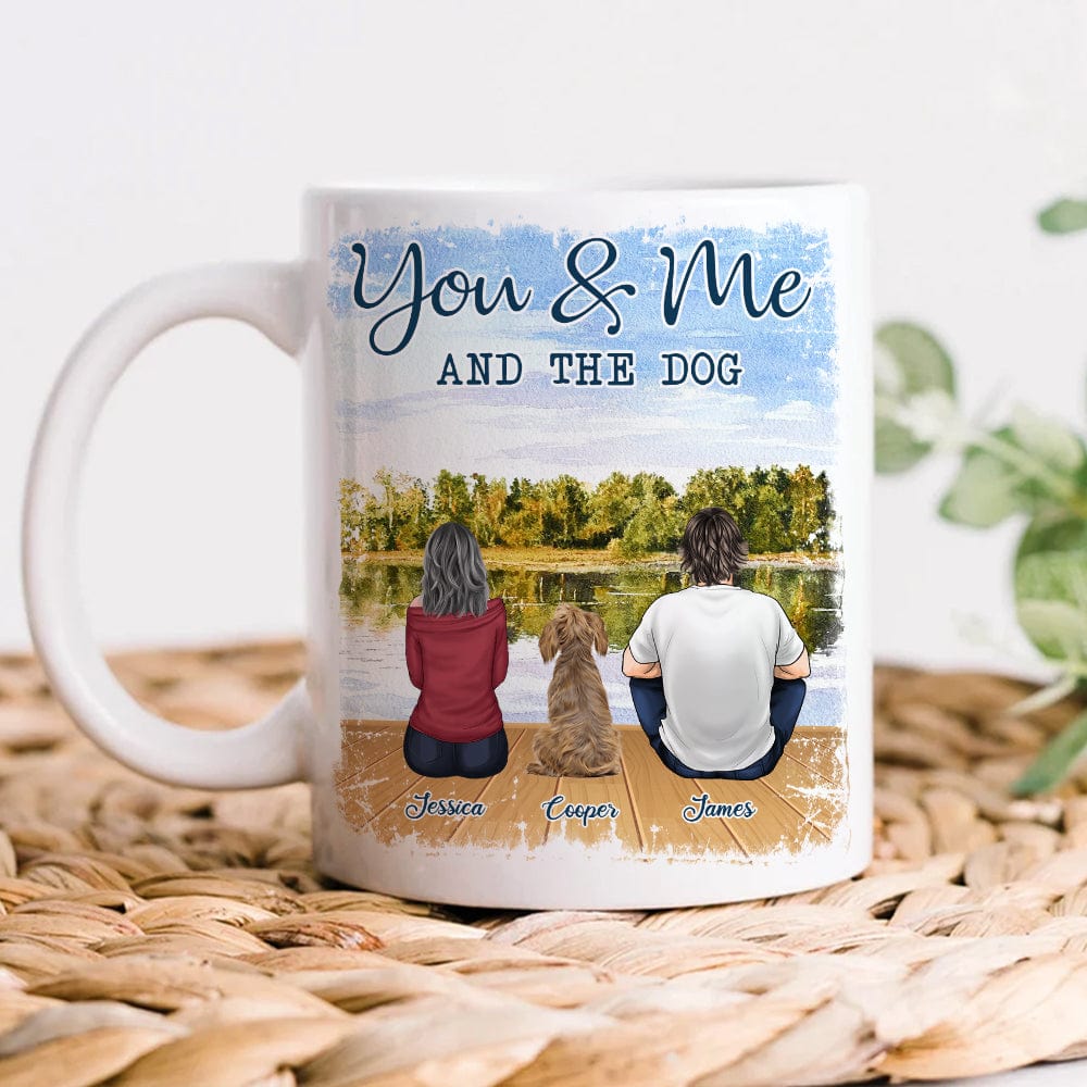 You And Me & The Dog For Dog Lovers Mug Personalized Gift TA29 890024 - Image 3