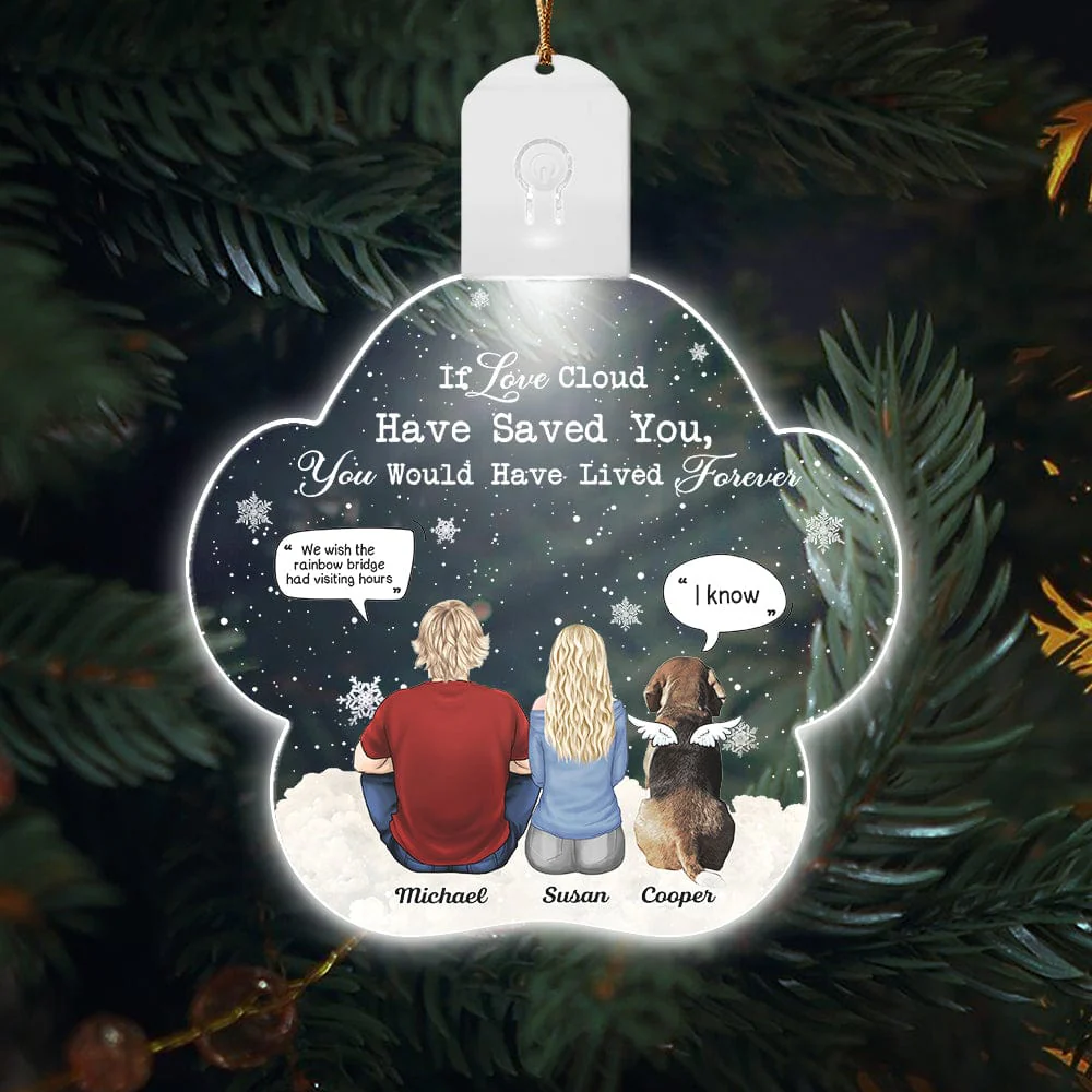 You Were My Favorite Hello And Hardest Goodbye Christmas Memorial Gift Led Acrylic Ornament Personalized Gift HO82 893298 - Image 6