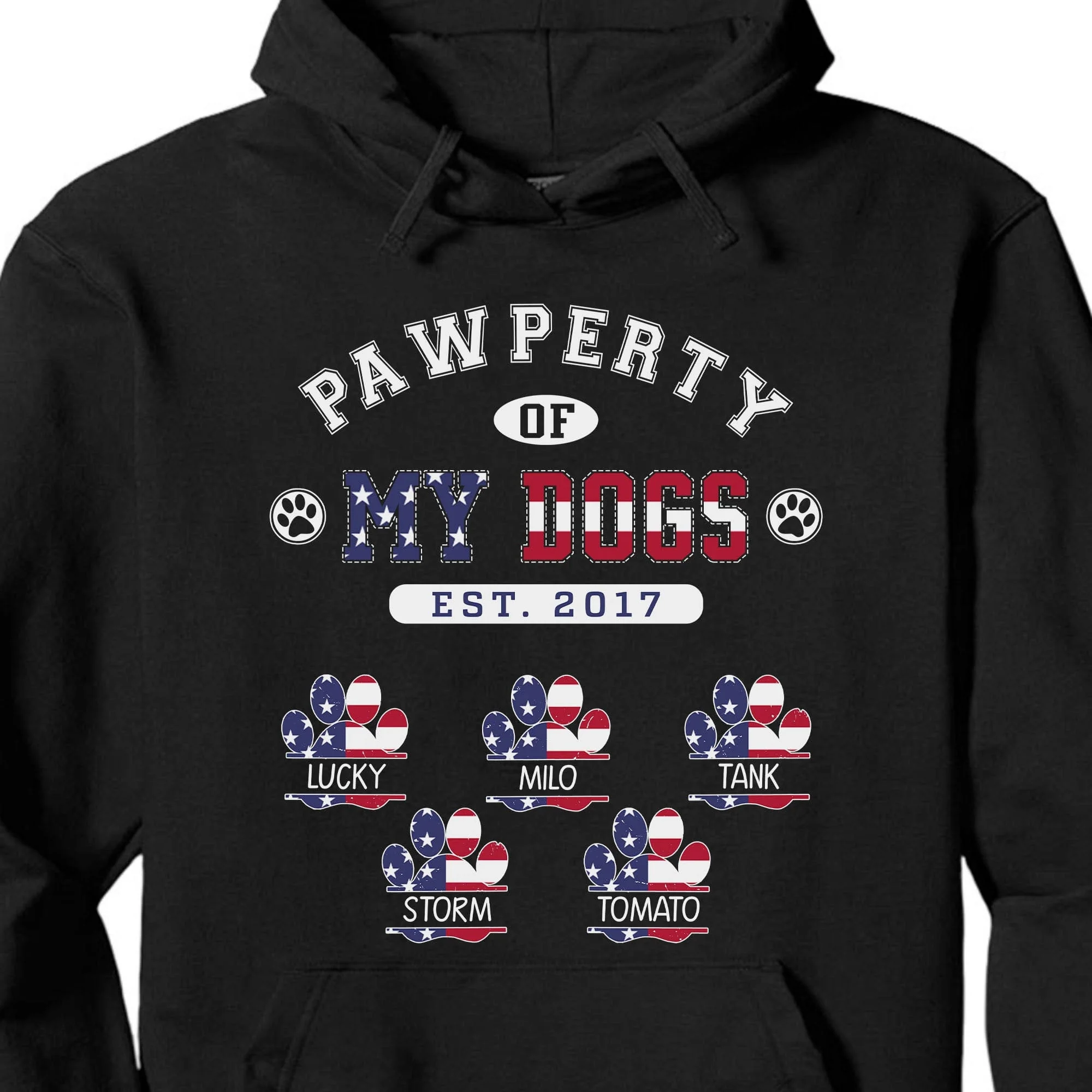 Pawperty Of My Dogs Personalized Custom Dog Shirt C188 - Image 2