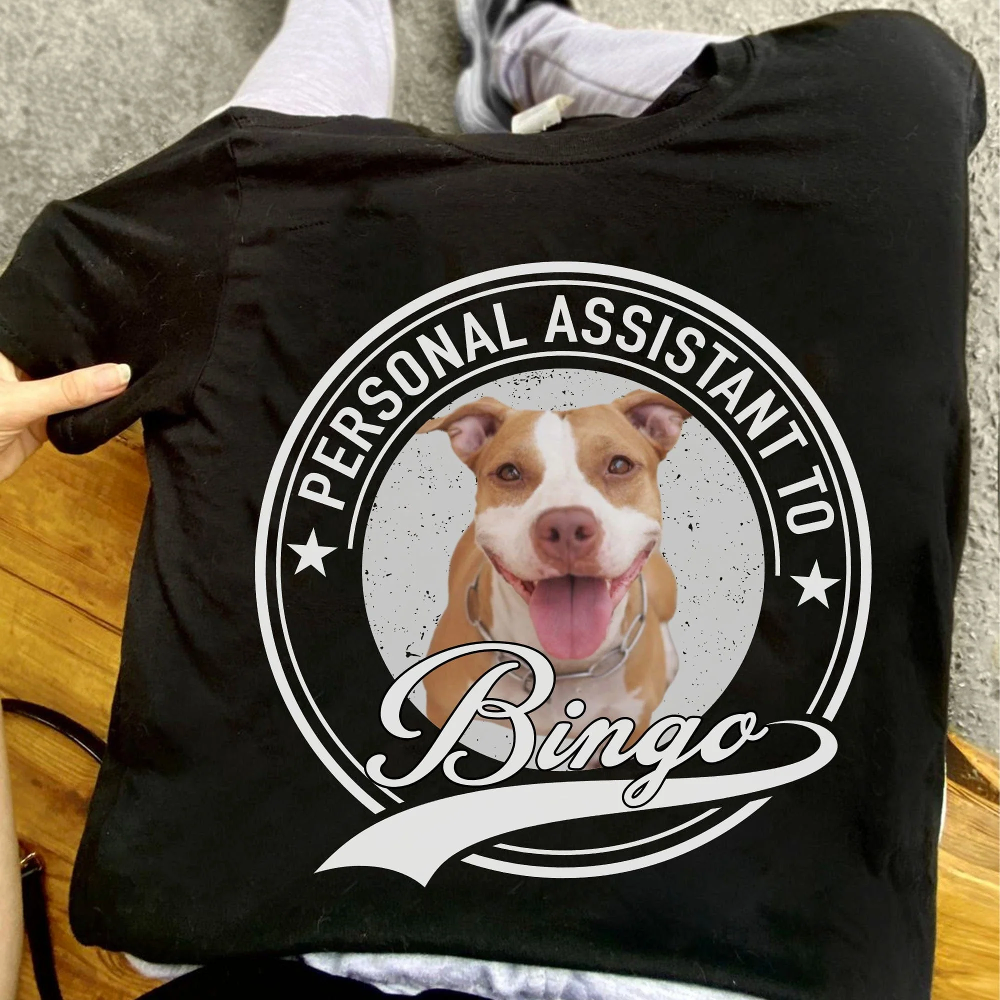 Personal Assistant Personalized Custom Dog Cat Pet Photo Frontside Shirt C273 - Image 3
