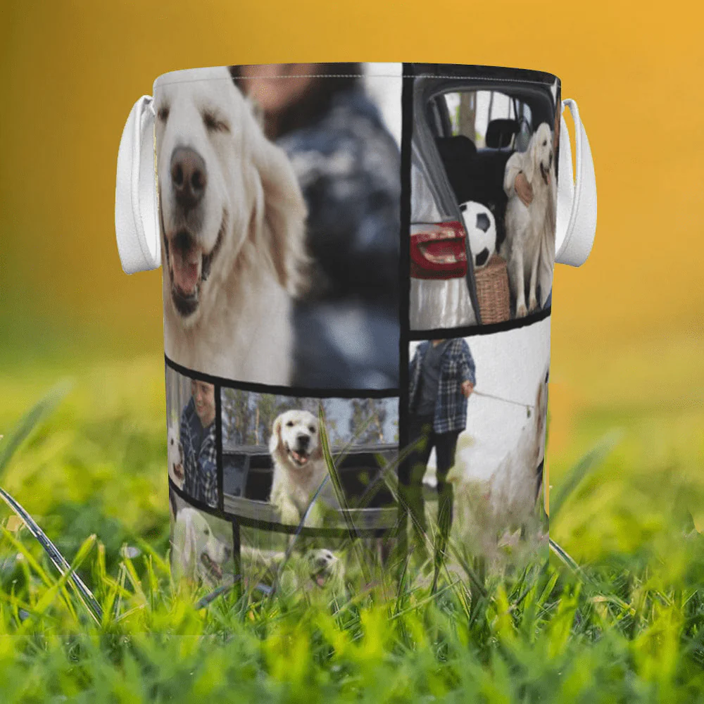 Personalized All-Over Print Foldable Laundry Basket For Dog Lover, HN590 - Image 2