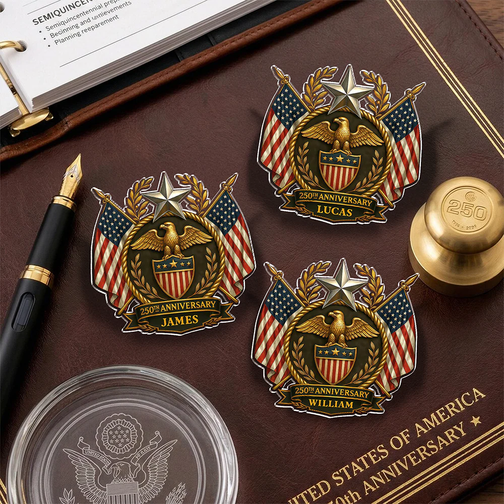 Personalized America 250th Anniversary Acrylic Pin HA75 920966 - Image 2