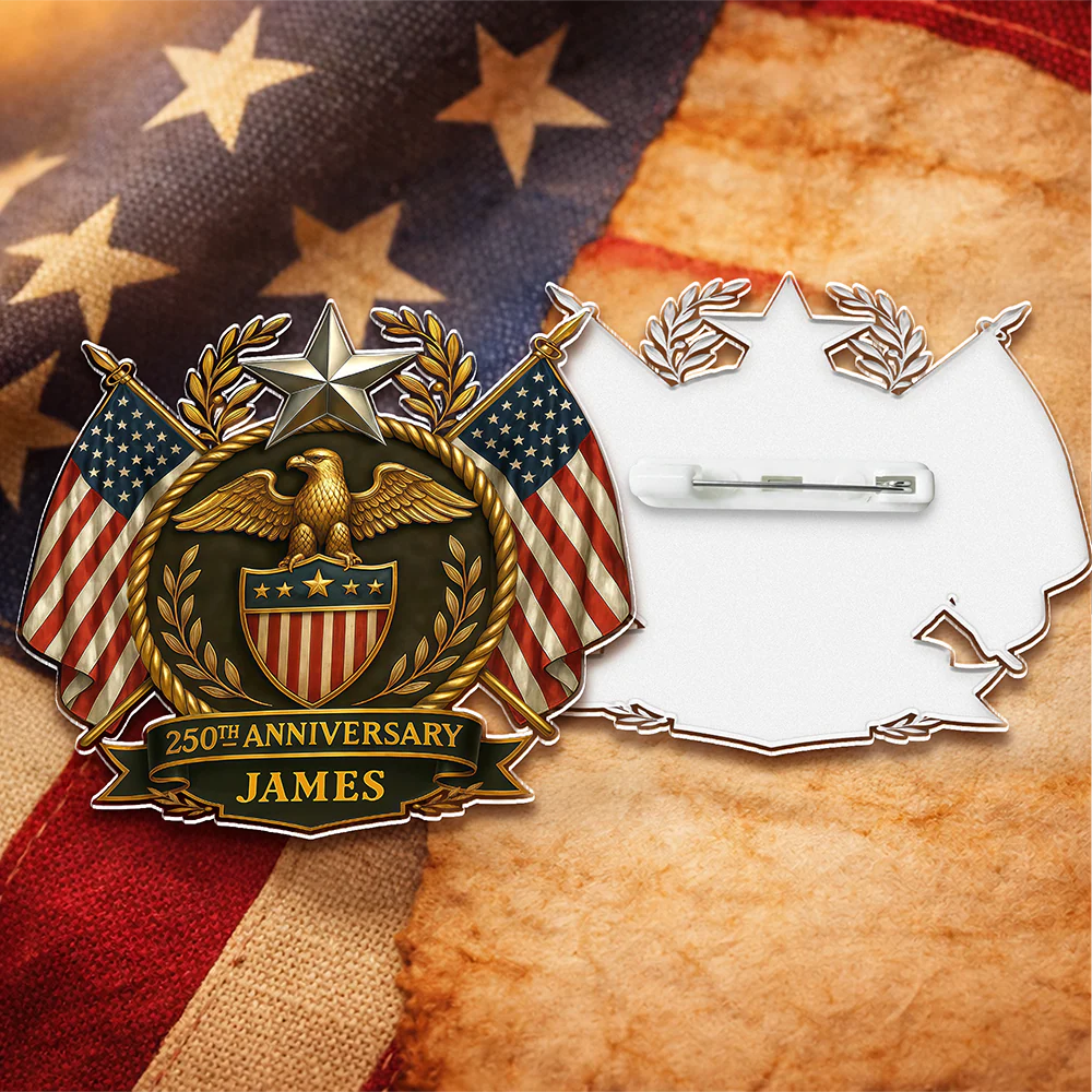 Personalized America 250th Anniversary Acrylic Pin HA75 920966 - Image 3