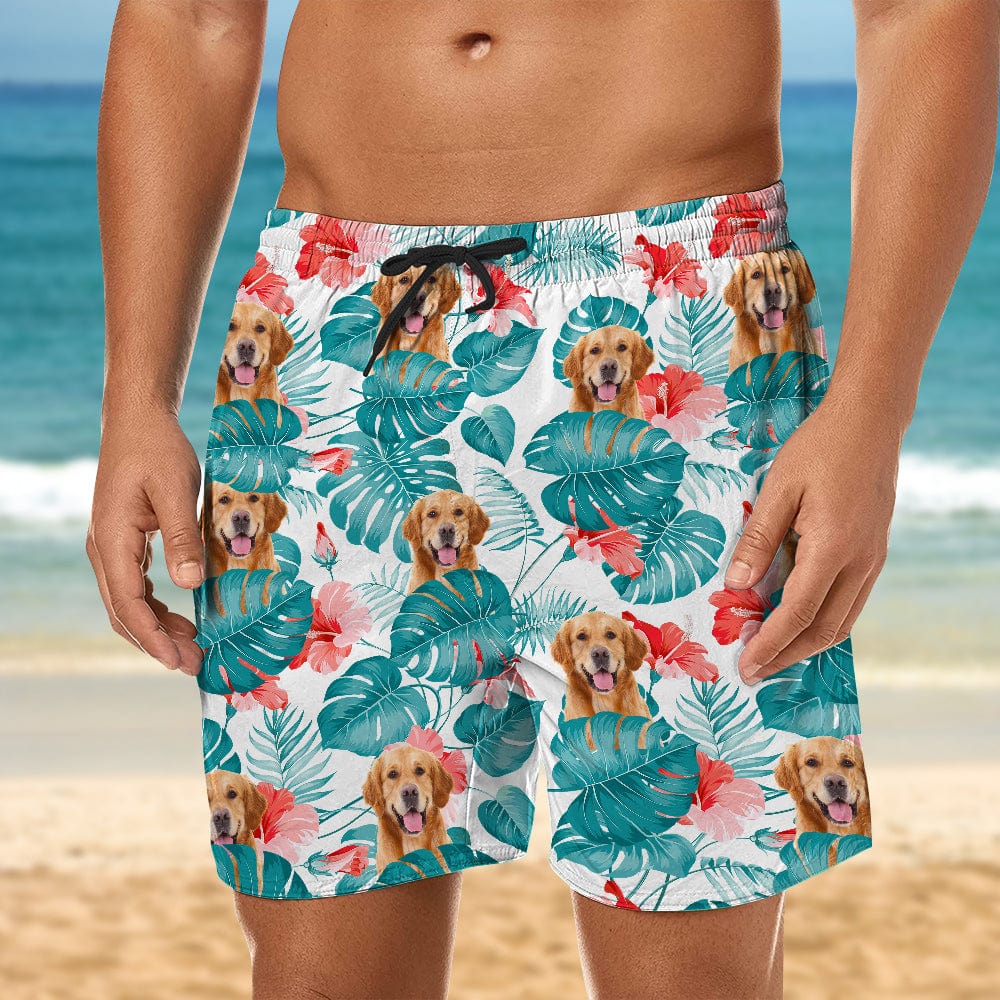 Personalized Beach Short Upload Photo Dog Cat For Men N369 888378 120728 - Image 4