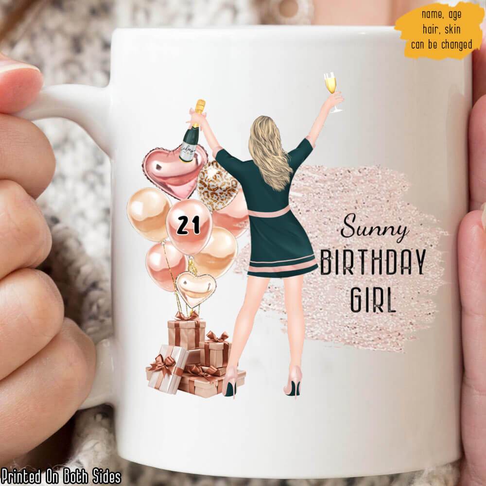 Custom 2 Sides Printed Birthday Coffee Mug
