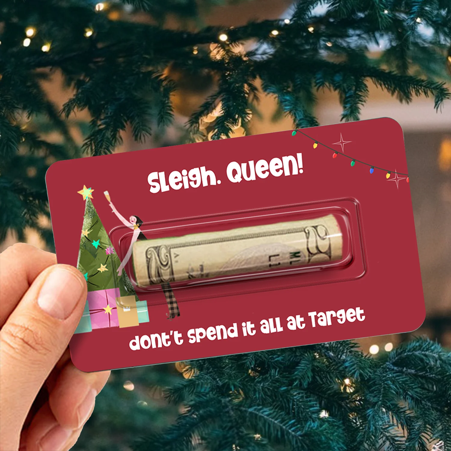 Personalized Christmas Money Holder Card Funny Stocking Stuffer CH07 895606 - Image 4