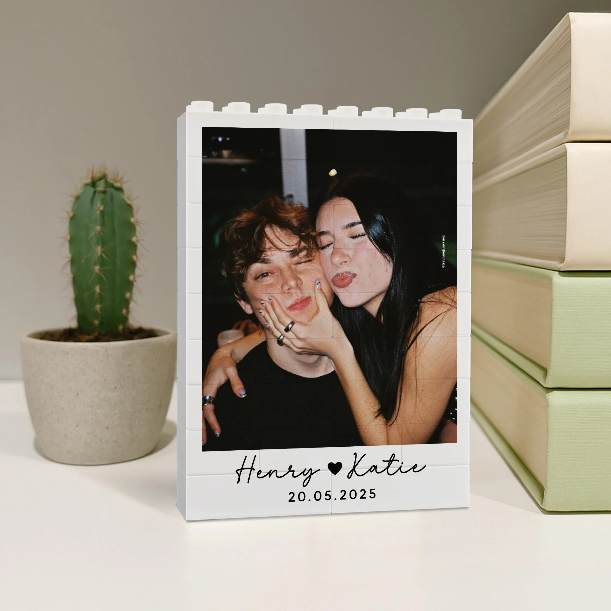 Personalized Couple Photo Forever & Always Building Block - Valentine's Day Gift HO82 901364 - Image 7