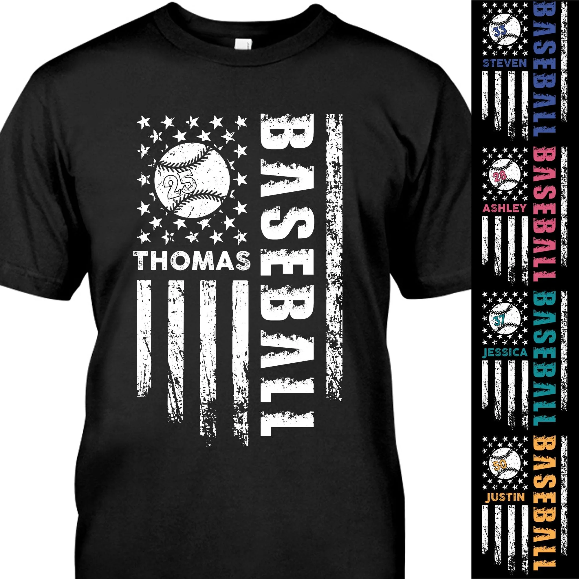 Personalized Custom Baseball Shirts C524