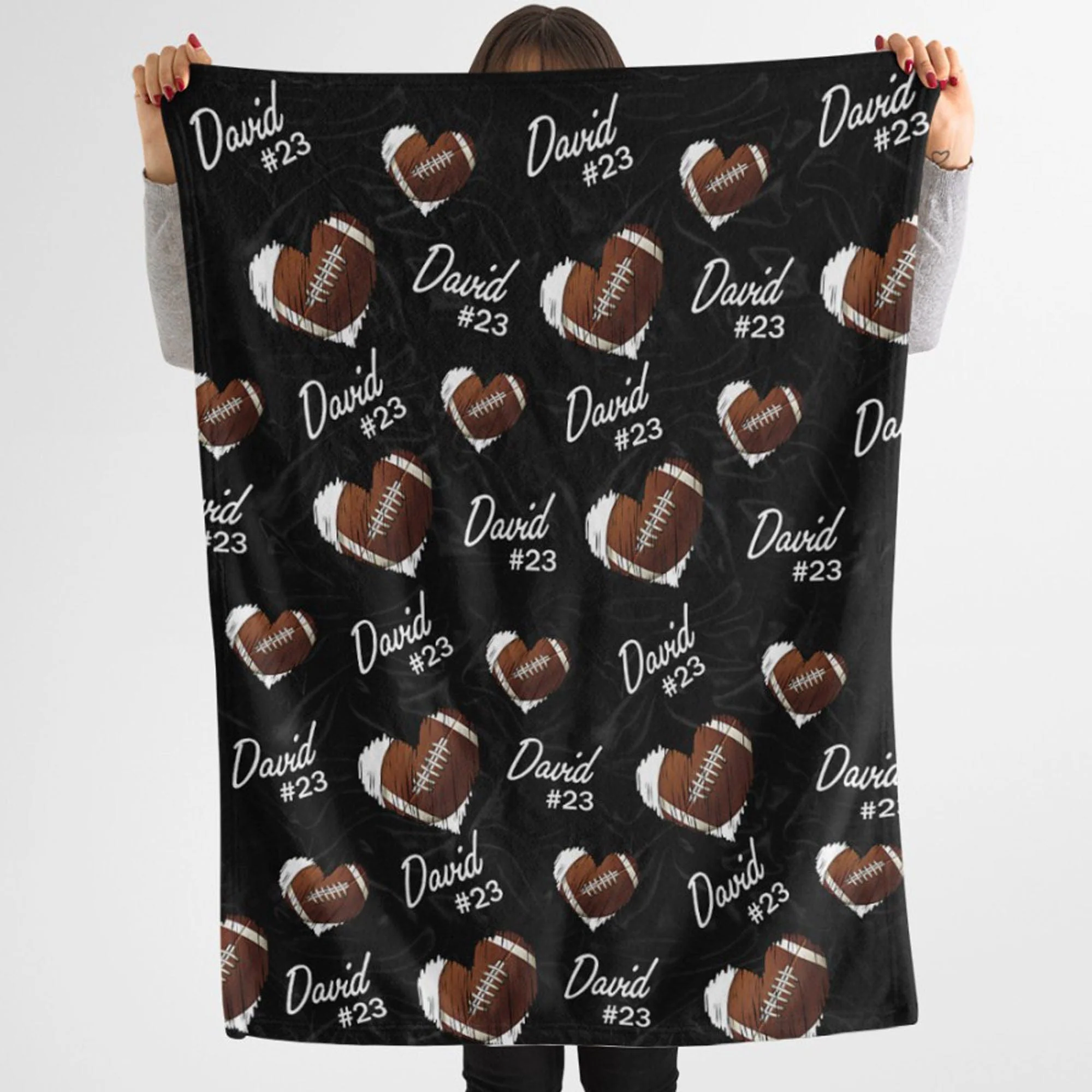 Personalized Custom Football Blanket H532 - Image 5