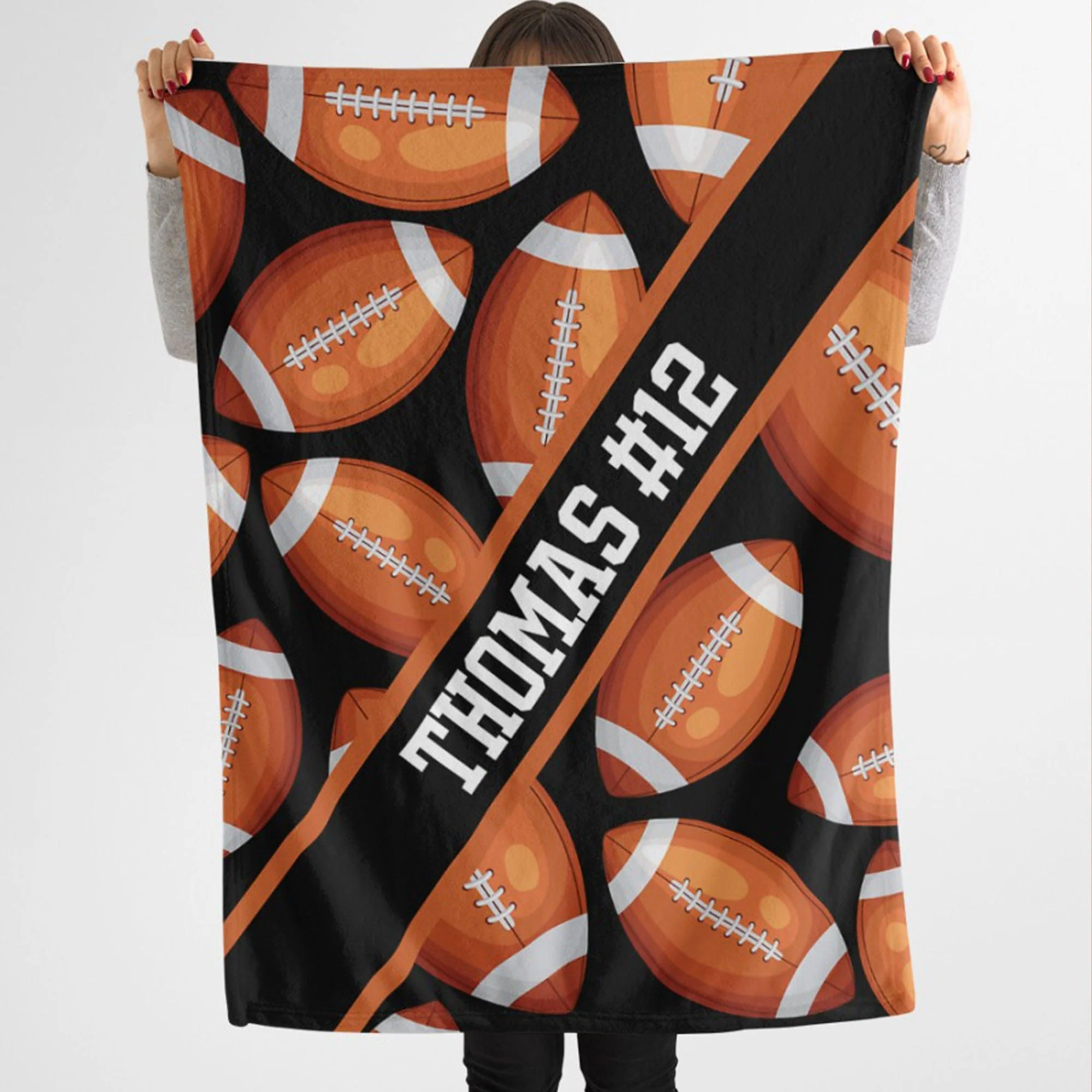 Personalized Custom Football Blanket 900436 - Image 5