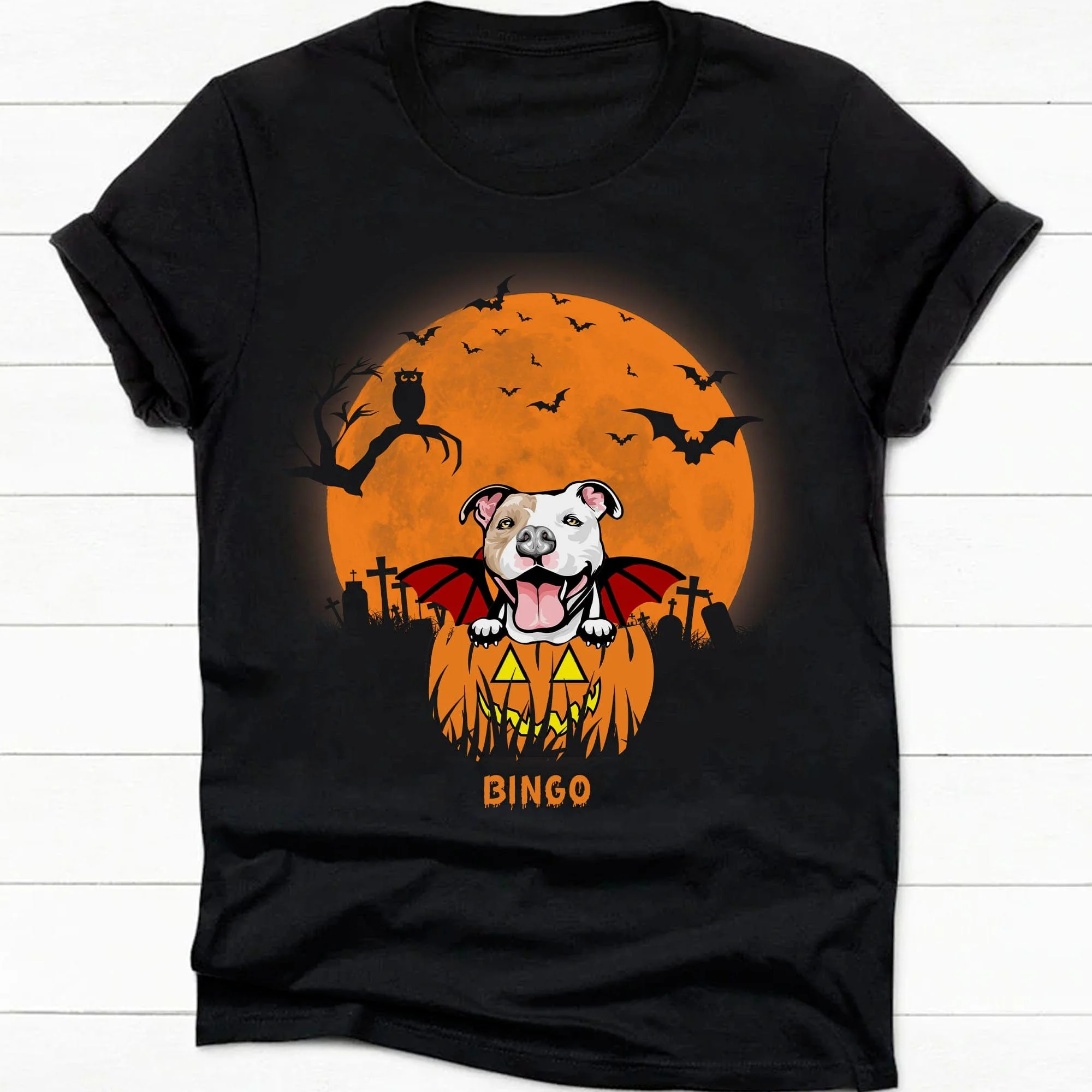 Personalized Custom Frontside Shirt, Halloween Ideas, Gift For Dog Lovers C459 - Image 2