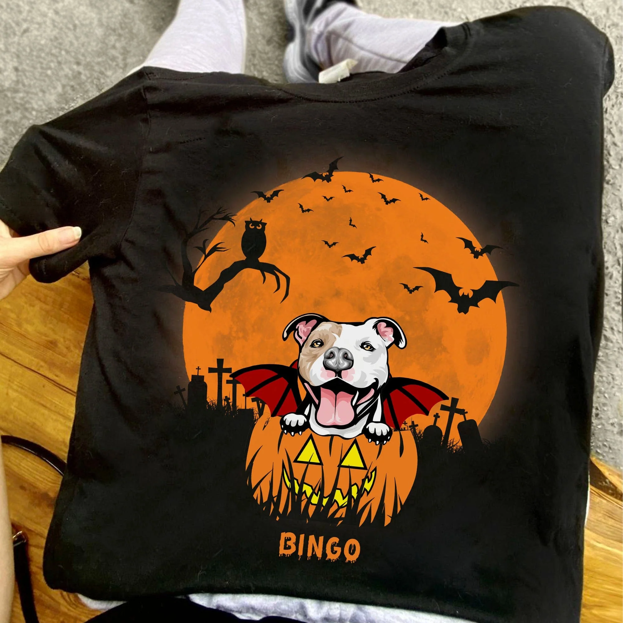 Personalized Custom Frontside Shirt, Halloween Ideas, Gift For Dog Lovers C459 - Image 3