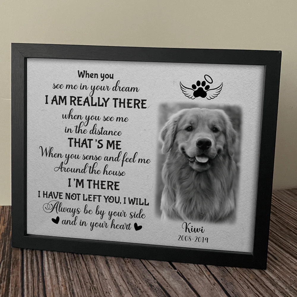 When You See Me In Your Dream Dog Picture Frame - Image 3