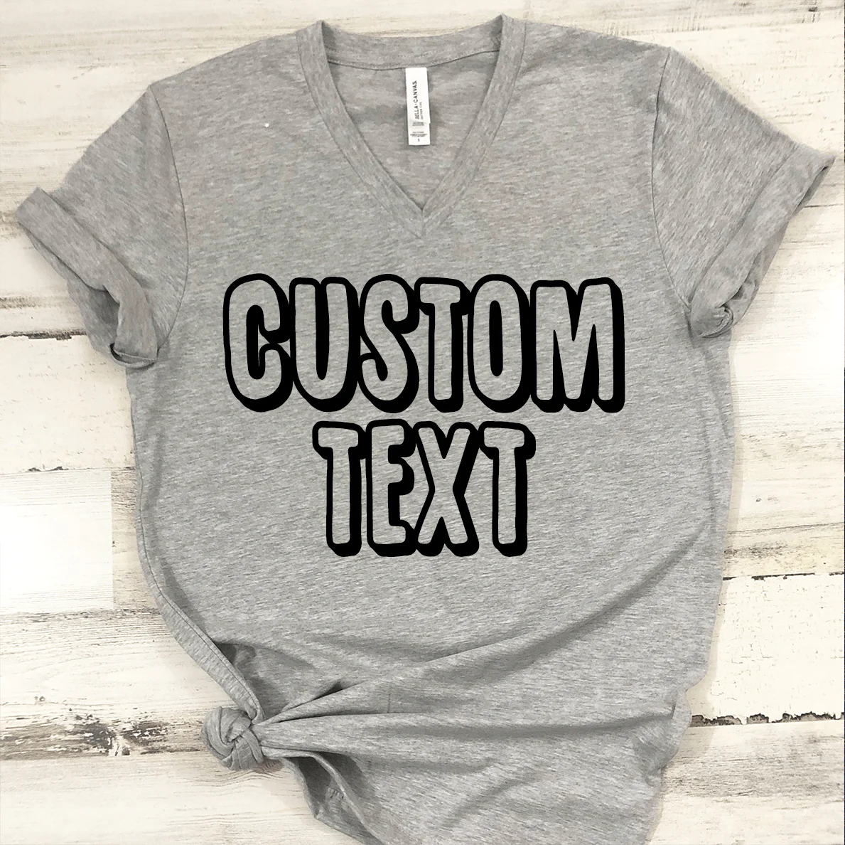 Bright Apparel For Women Custom Text Shirt - Image 2