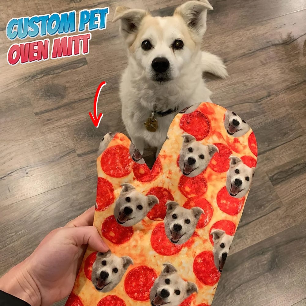 Personalized Dog Photo With Accessory Pattern Oven Mitt DA199 889068 - Image 9