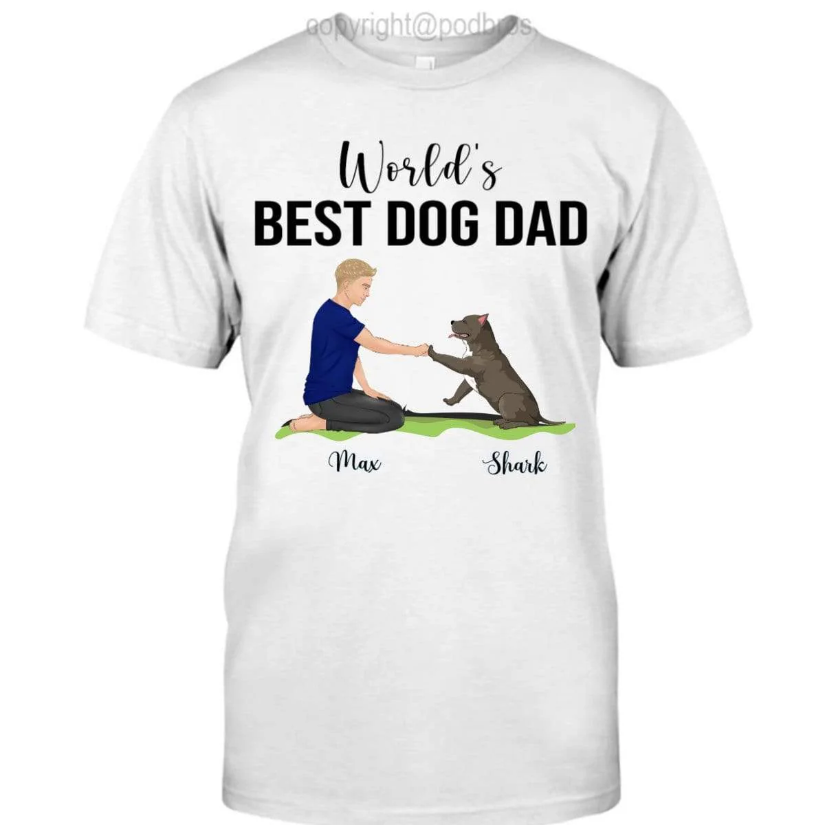 The Best Dog Dad Ever Shirt - Image 3