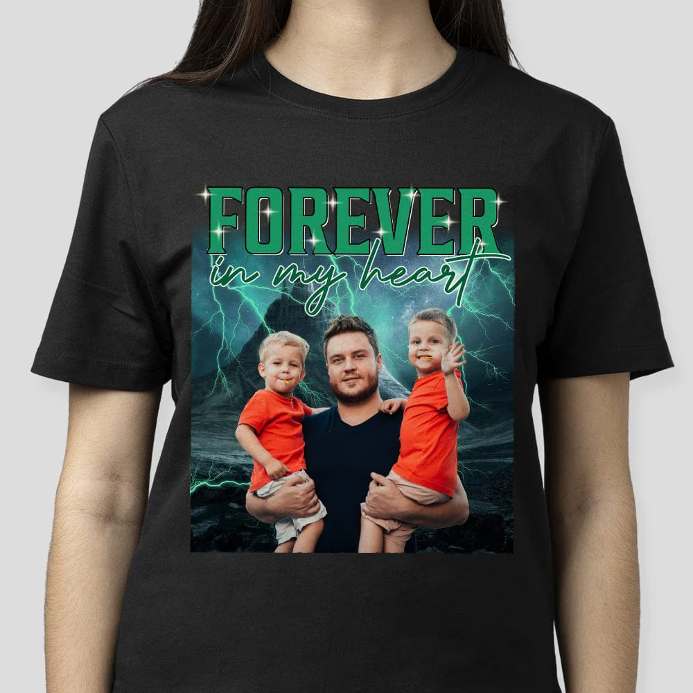 Personalized Face Portrait Photo With Retro Style Shirt DA199 889685 - Image 9