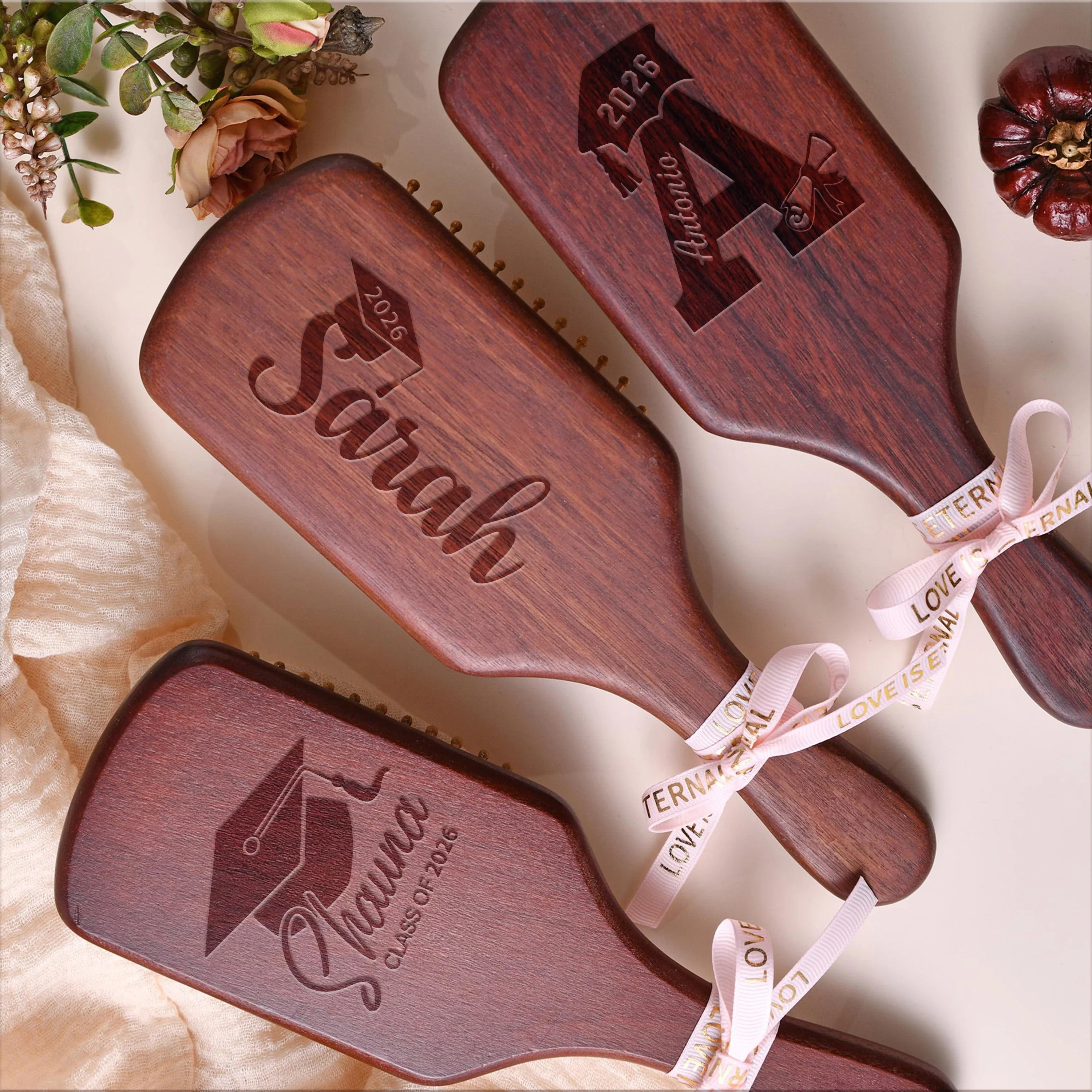 Personalized Graduation Gift Engraved Bamboo Comb Gift For Family, Lover LM32 897535 - Image 4