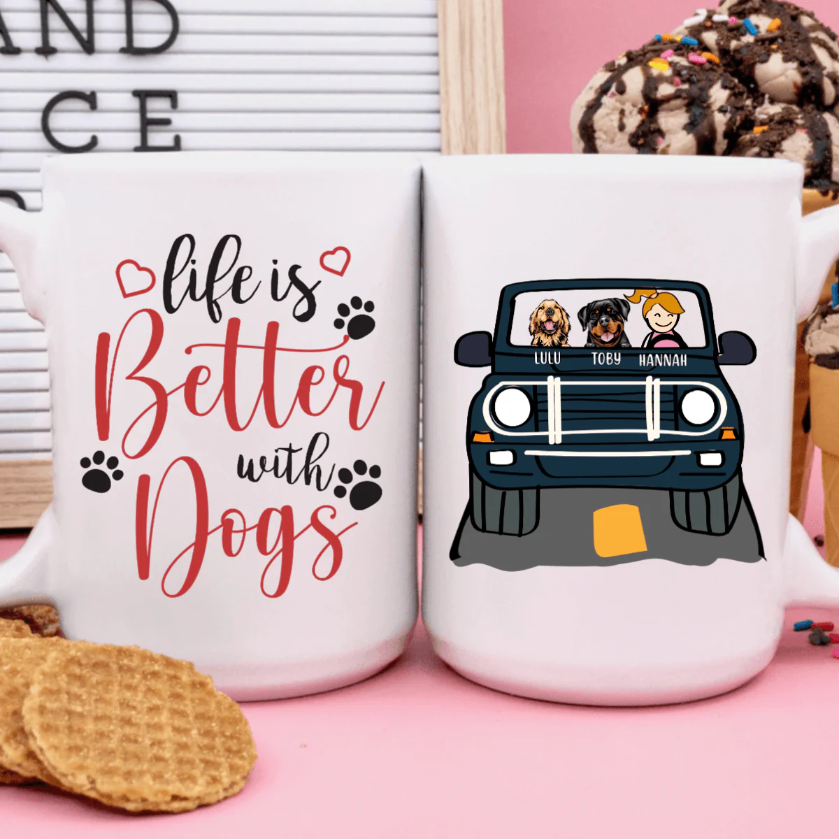 Life Is Better With A Dog Coffee Mug