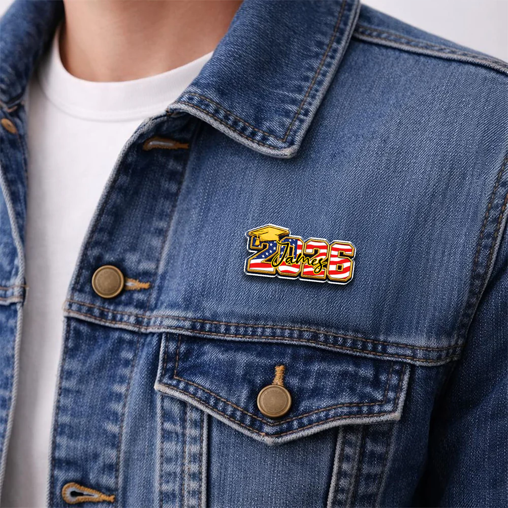 Personalized Name Class of 2026 Graduation Acrylic Pin HA75 921030 - Image 4