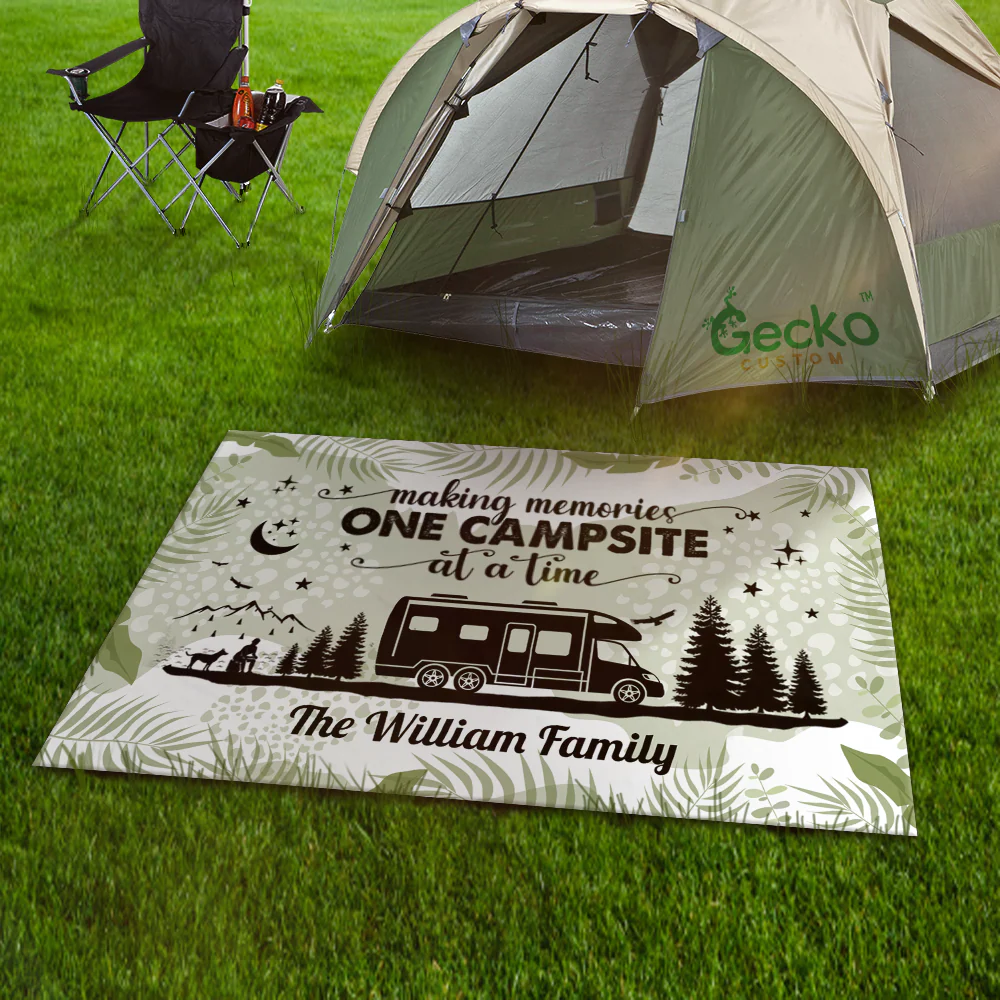 Personalized Name Tropical Summer Life Is Better At The Campsite Patio Rug, Patio Mat LM32 893779 - Image 6