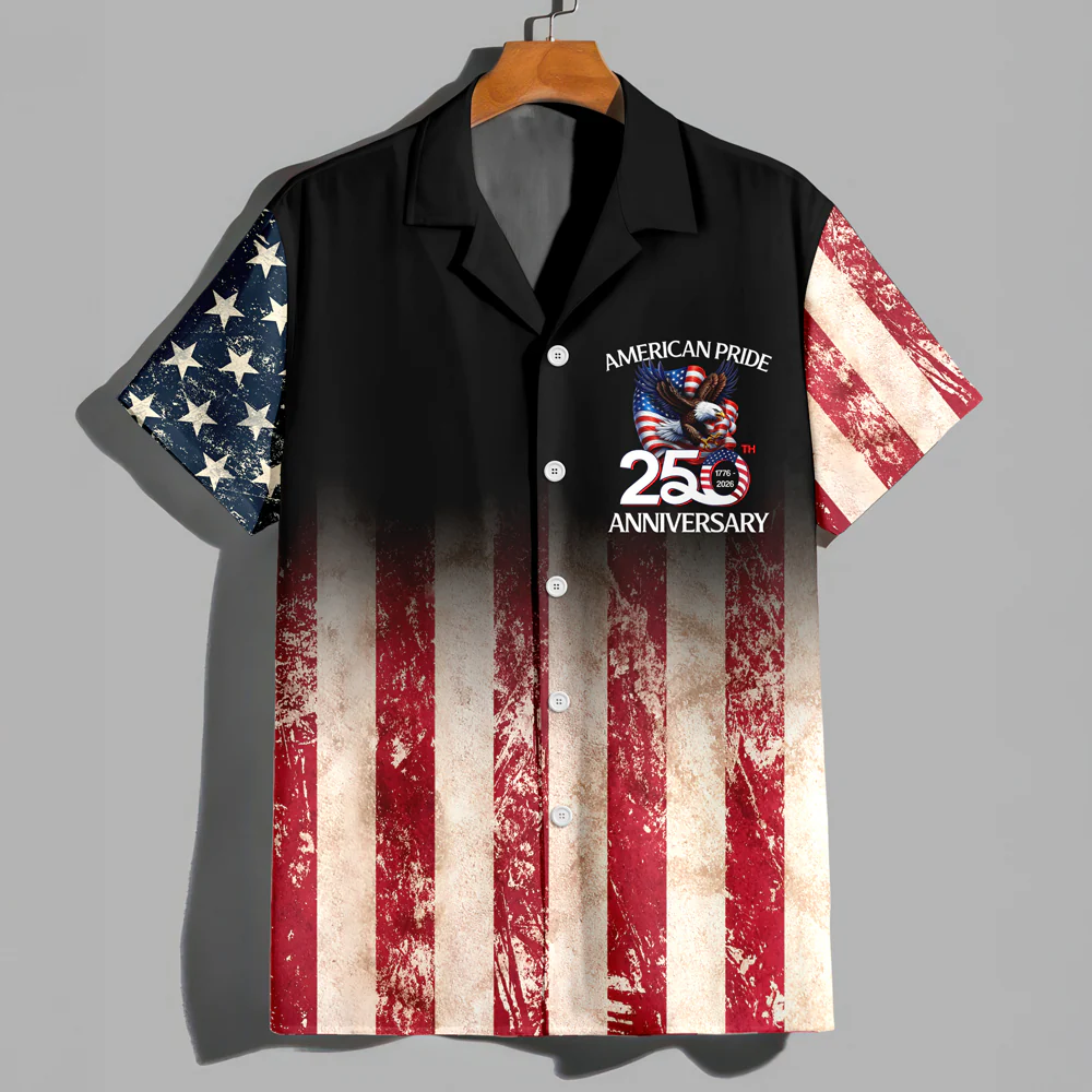 Personalized Patriotic 250th Anniversary God Bless America Eagle 1776–2026 Hawaii Shirt HA75 920848 - Image 4