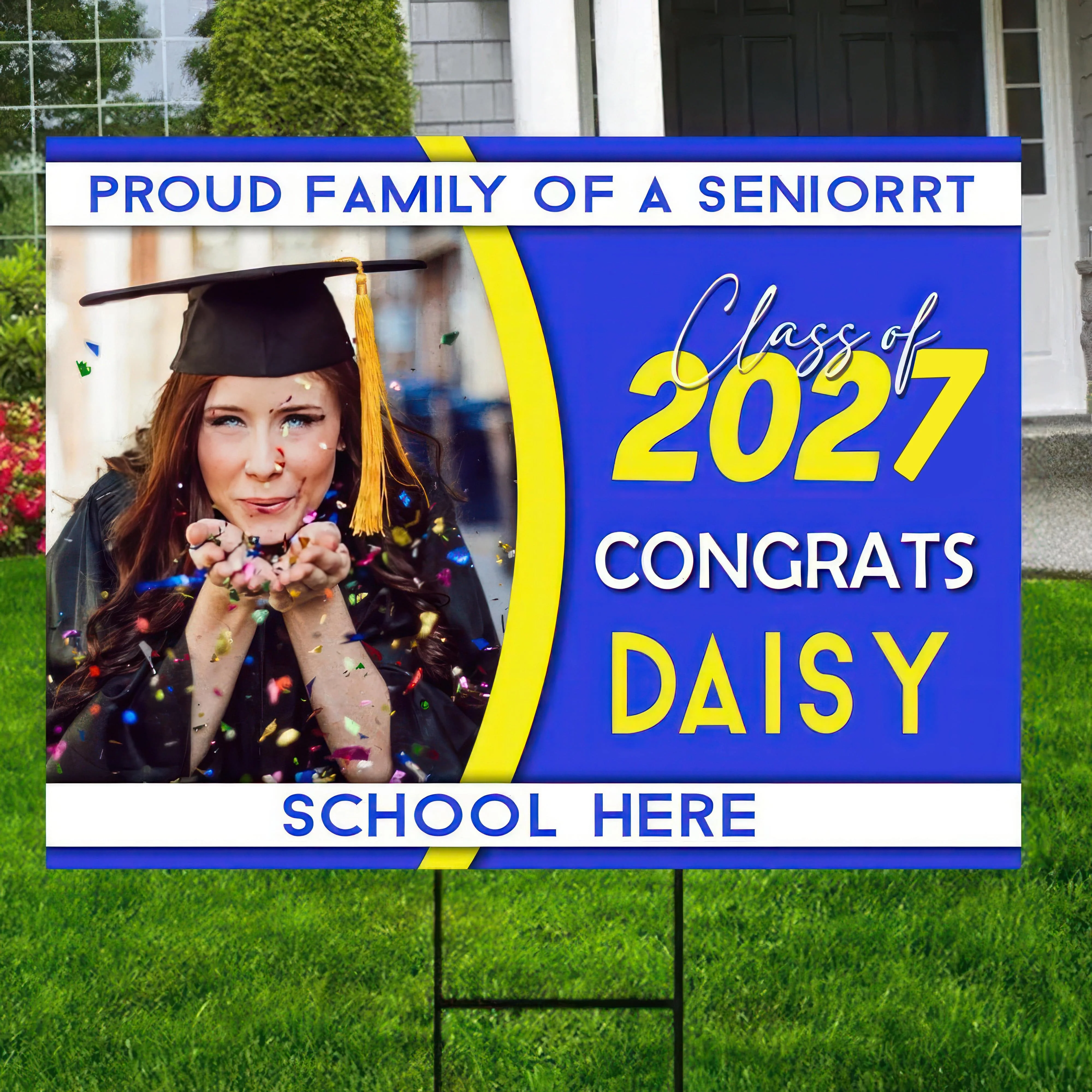 Proud Family Of A Senior 2022 Personalized Yard Sign 891904 - Image 4