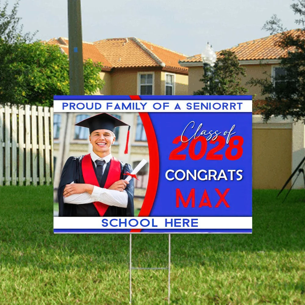 Proud Family Of A Senior 2022 Personalized Yard Sign 891904 - Image 5