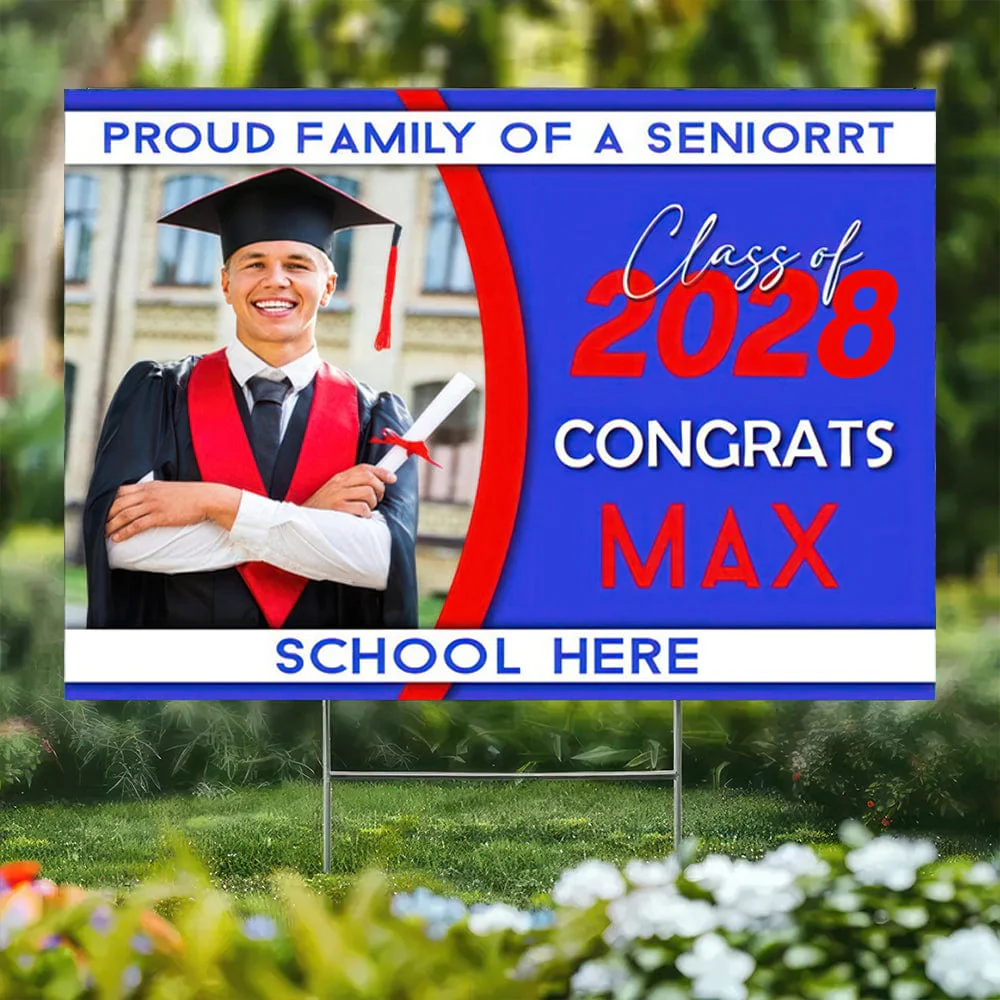 Proud Family Of A Senior 2022 Personalized Yard Sign 891904 - Image 6