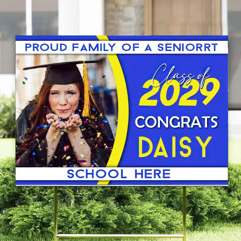 Proud Family Of A Senior 2022 Personalized Yard Sign 891904 - Image 8
