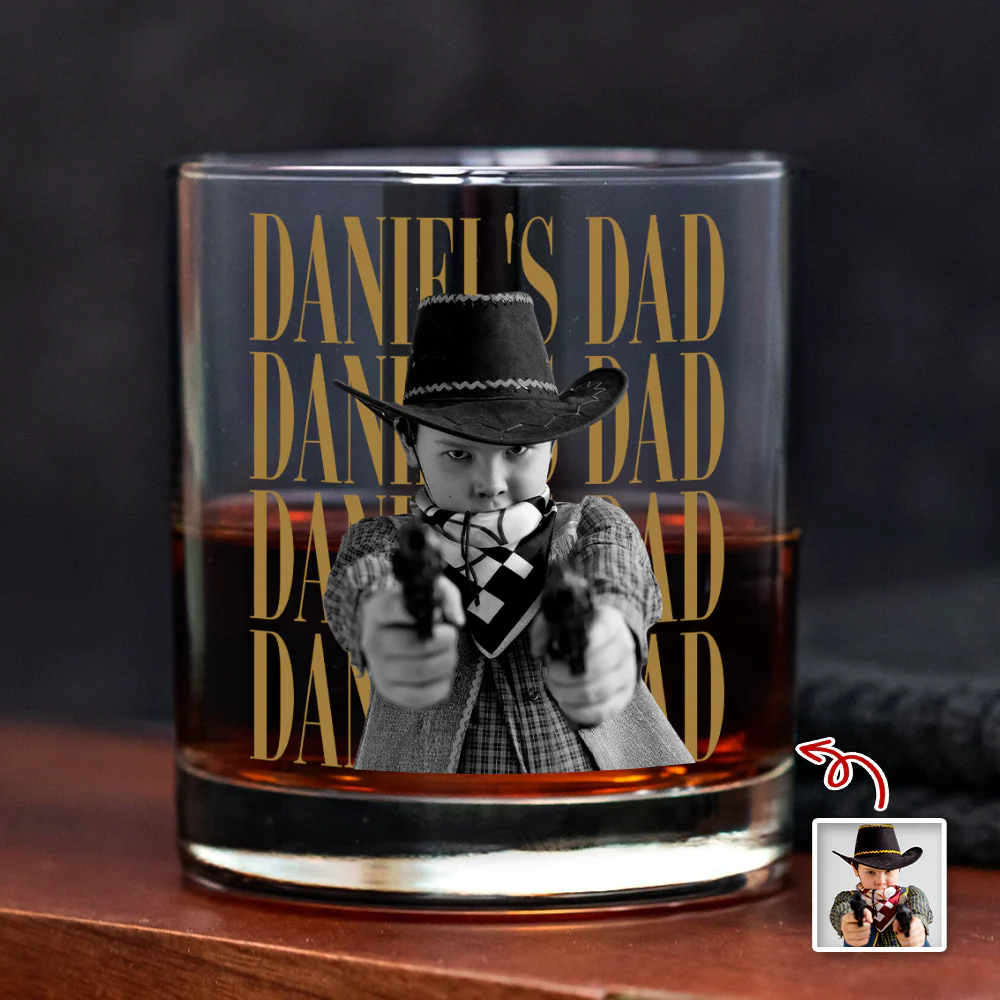 Personalized Vintage Photo Dad, Mom Whiskey Glass TH10 170077 - Image 6