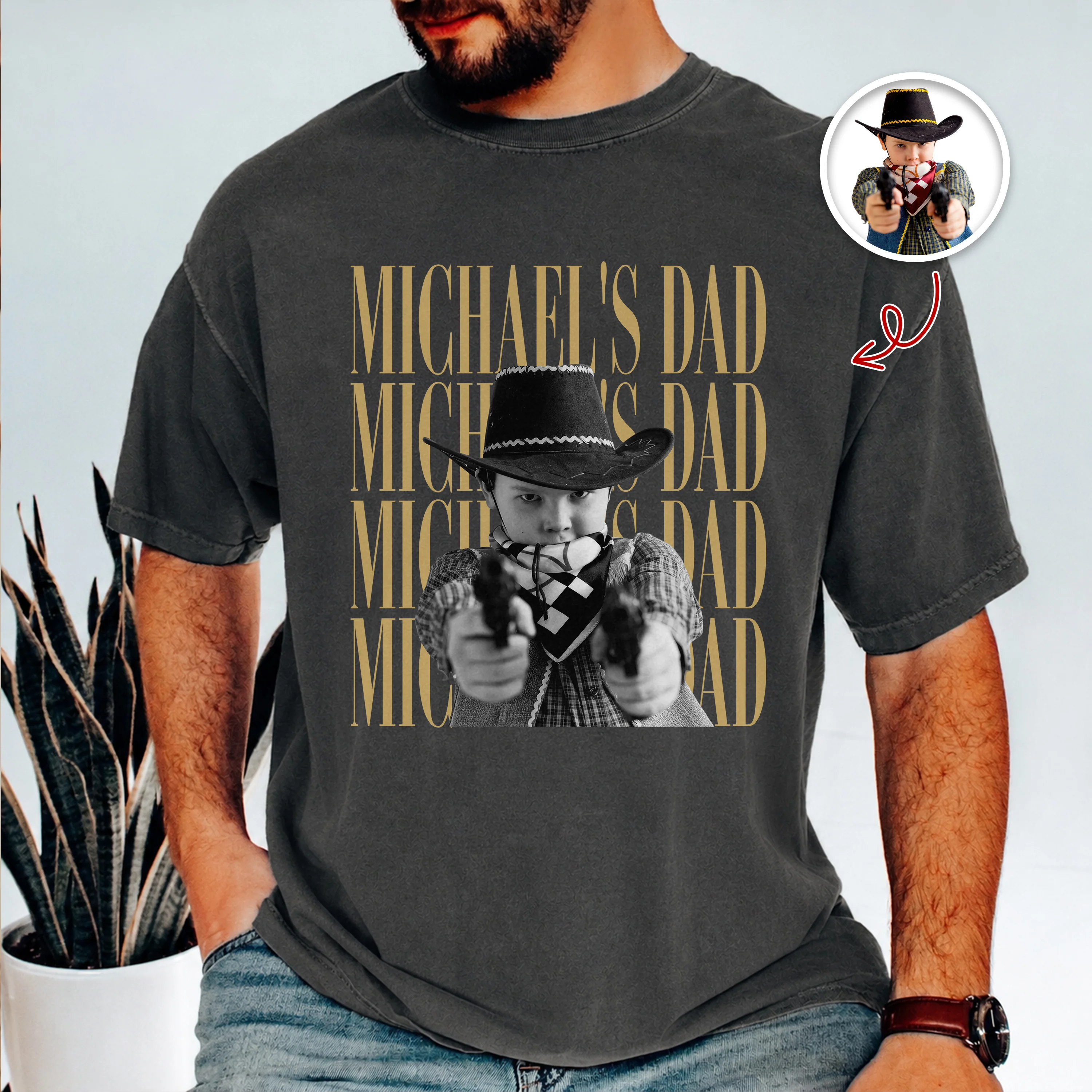 Personalized Vintage Photo Family Comfort Shirt - Dad Mom Gift HO82 902742