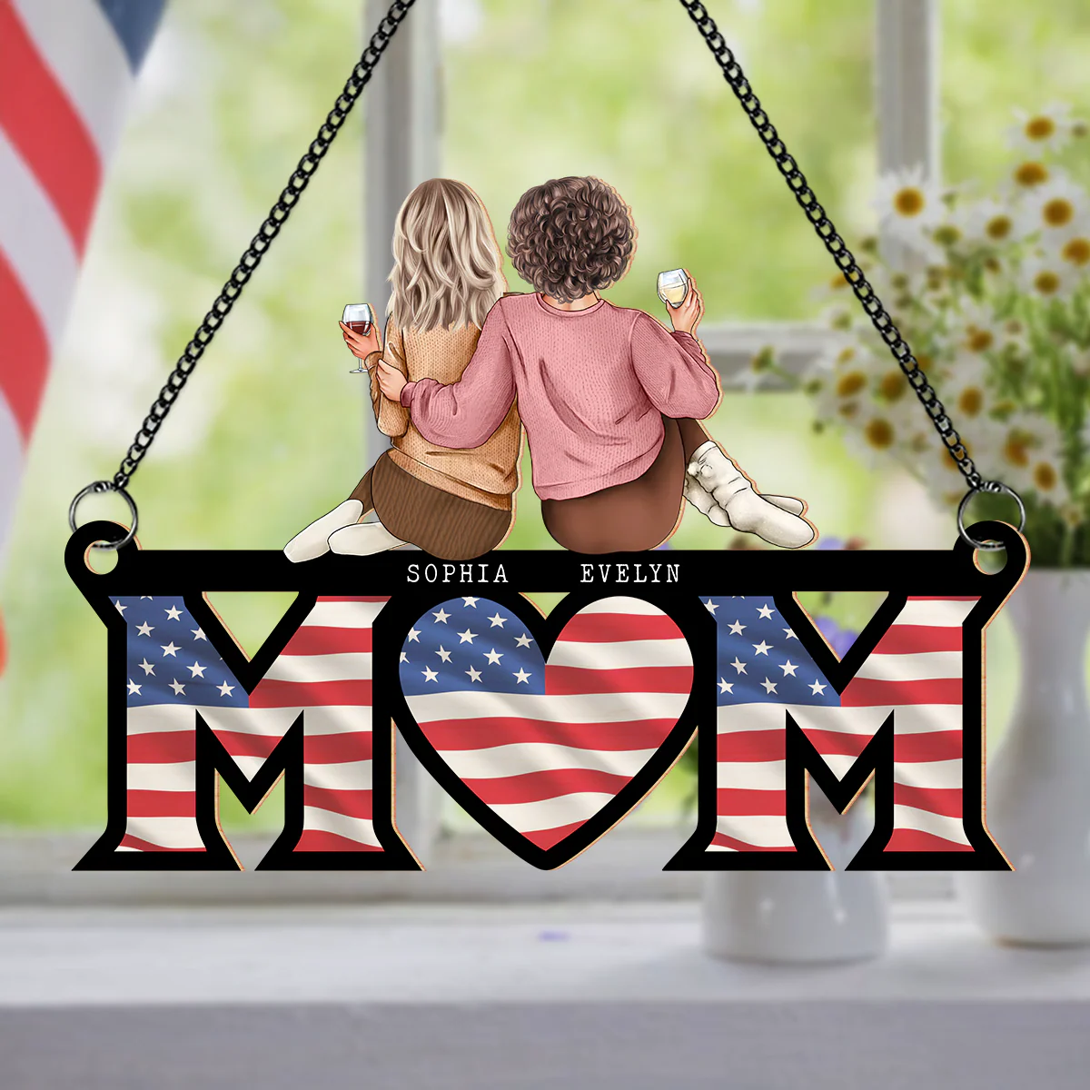 Personalized Window Hanging Suncatcher Ornament - Gift For Mother's Day HA75 920396 - Image 3