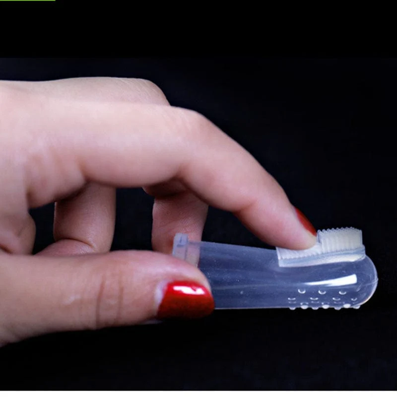 Pet Silicone Finger Cots Toothbrush Cats Dogs Brushing dog accessories Pet Teeth Oral Cleaning Products In Addition  Perros - Image 3