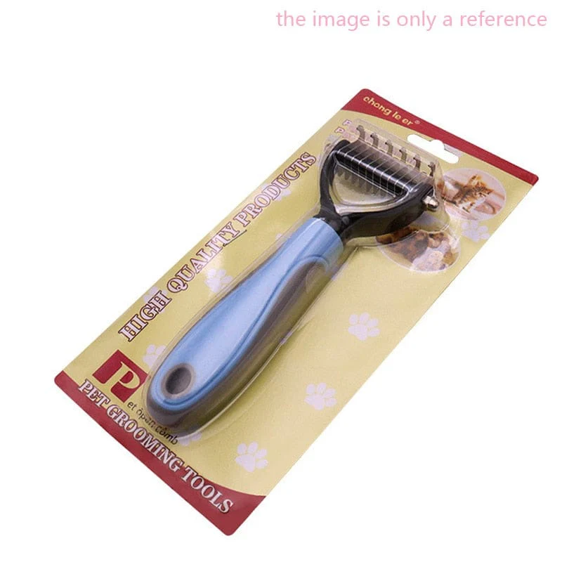 Pets Fur Knot Cutter Dog Grooming Shedding Tools Pet Cat Hair Removal Comb Brush Double sided Pet Products Suppliers - Image 3