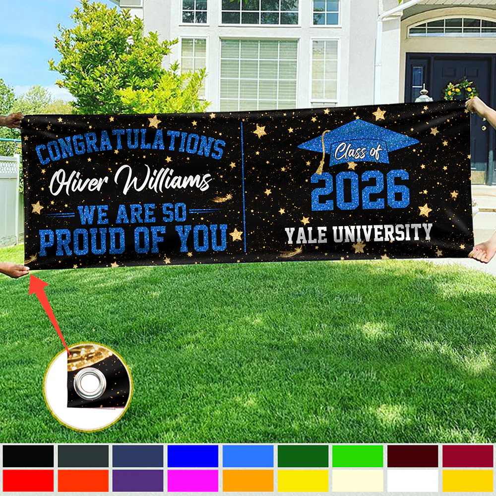 Custom Name We Are So Proud  Of You Banner 2026 Graduation Gift TH10 898773 - Image 6