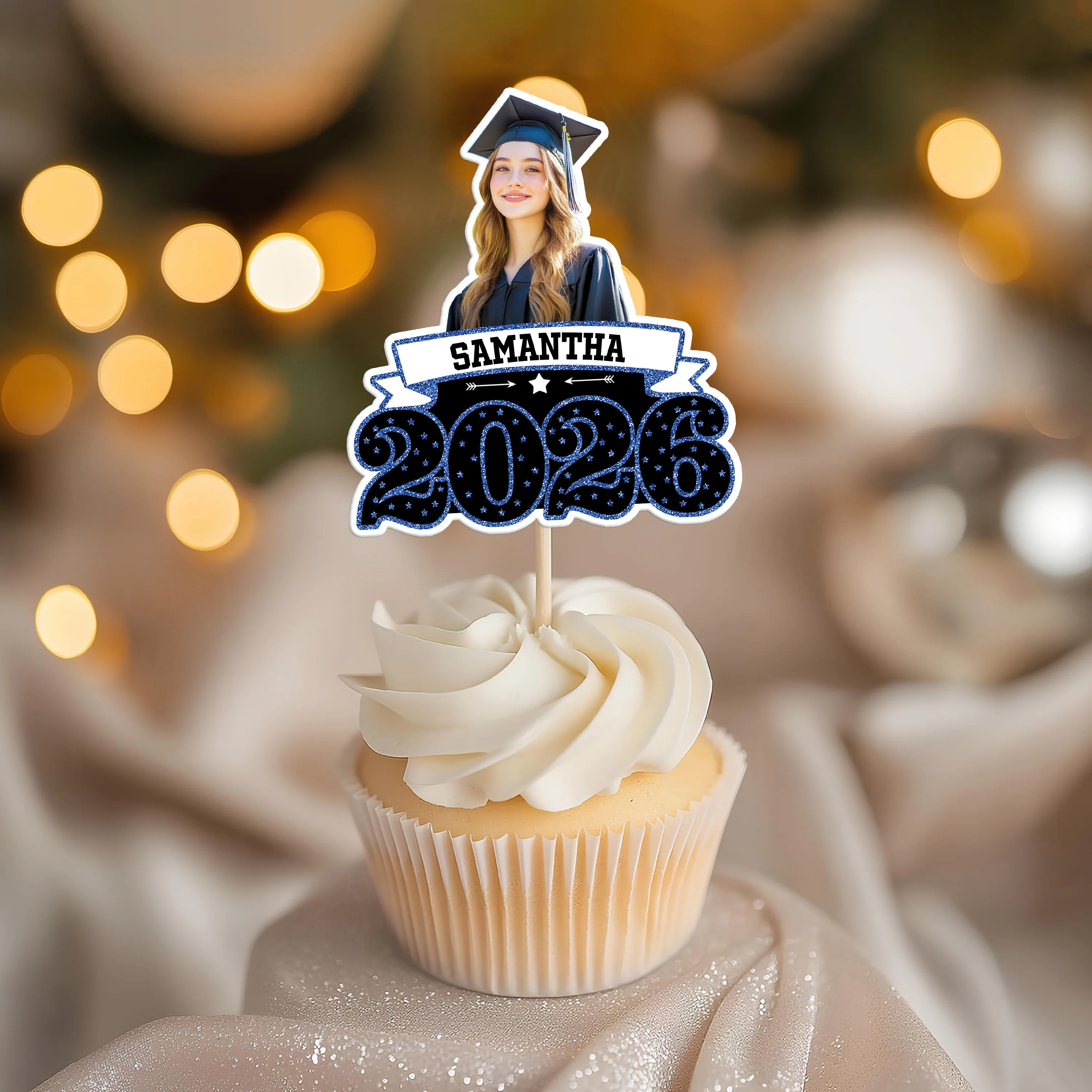 Custom Photo Congrats Graduation Cupcake Topper - Graduation Party Decor for Graduates HO82 901452 - Image 3